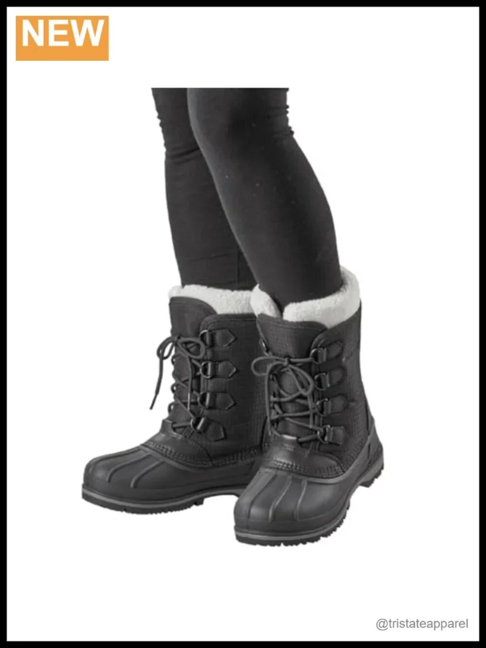 Women's Baffin Snow Boots Faux Fur Trim Lace Up Winter Outdoor Insulated